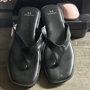 Halston Heritage Black Leather Footwear